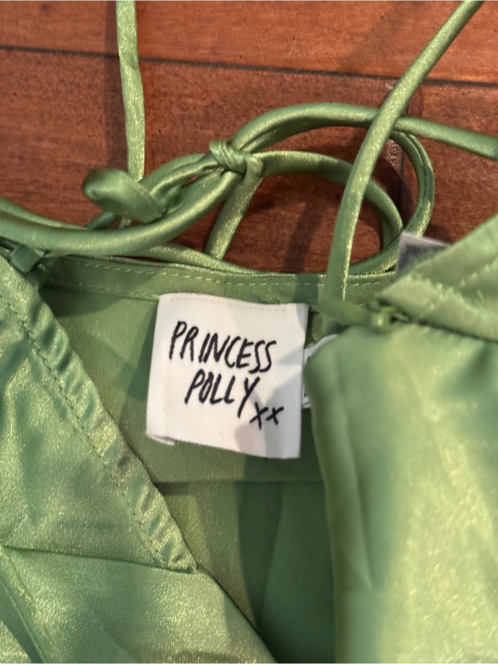 Princess Polly Mint Green Satin Mini Dress 💚